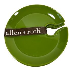 Allen + Roth Wine Glass Plastic Entertainment Plates Luncheon Cocktail Set of 4